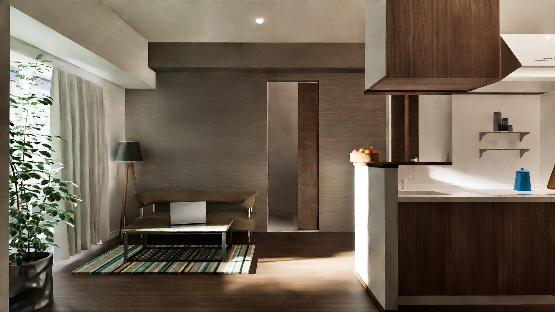 胡桃咖啡館的室內形象