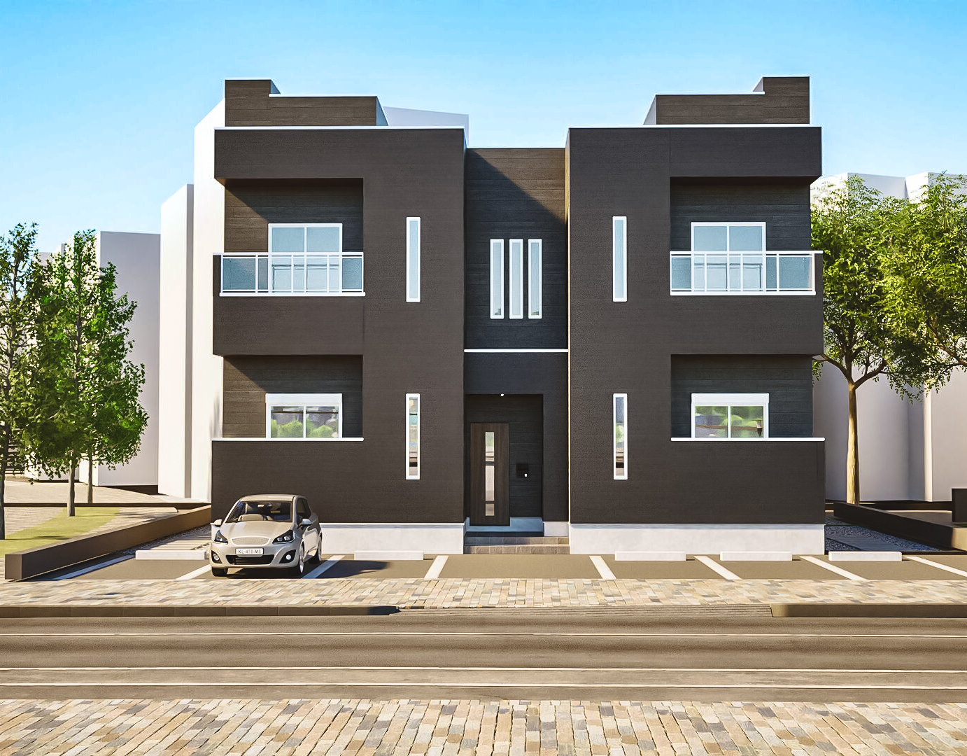 森林黑暗的外部形象