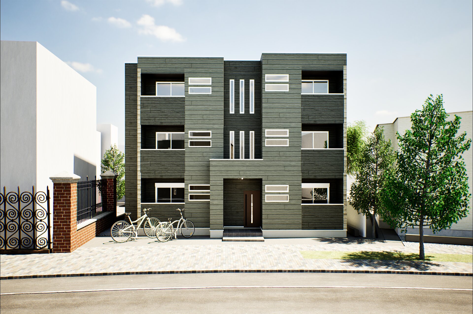 森林黑暗的外部形象